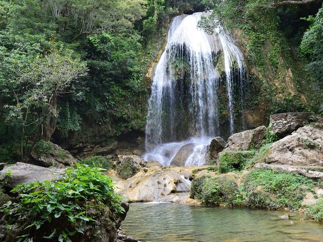 El Salto de Soroa watefall panoramic view, Soroa, Pinar del Río, Cuba.