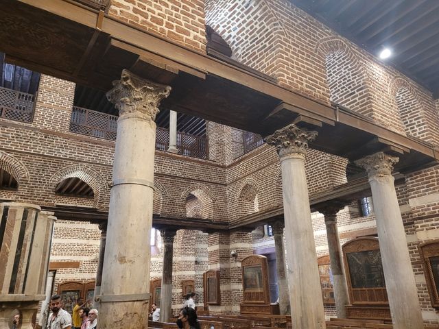 Saint George's Church interior view, Coptic Quarter, Cairo, Egypt.