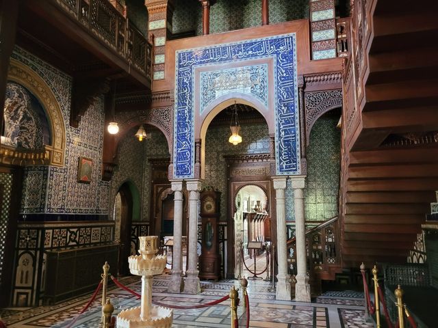 Palace of Prince Mohamed Ali interior view, Cairo, Egypt.
