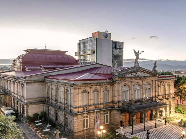 The National Theater of San José panoramic view, Costa Rica