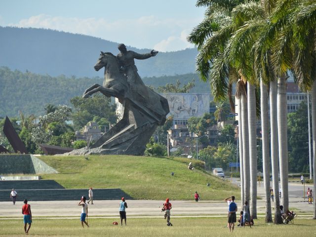 Antonio Maceo Revolution Square panoramic view, Santiago de Cuba, Cuba.