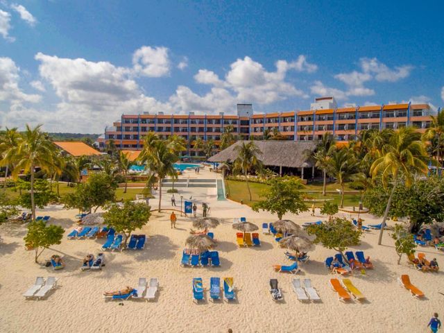 Playa Guardalavaca panoramic view, Holguin, Cuba.