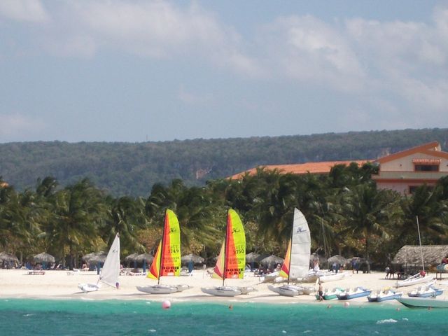 Playa Guardalavaca panoramic view, Holguín, Cuba.