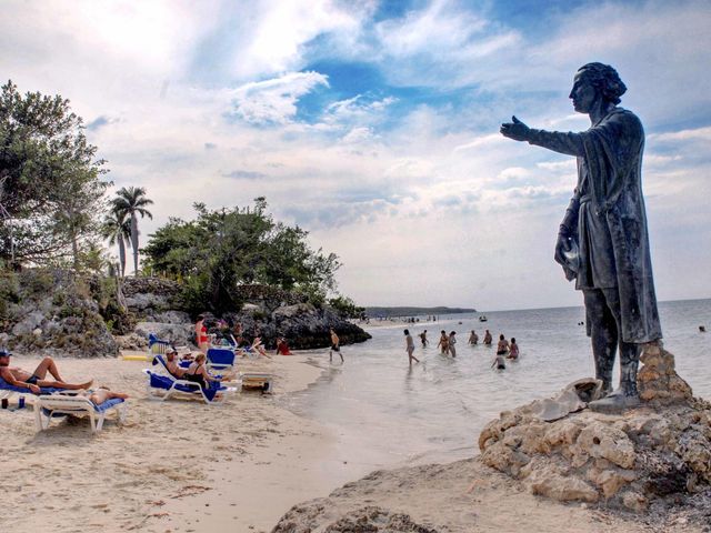 Playa Guardalavaca becah panoramic view, Holguín, Cuba.