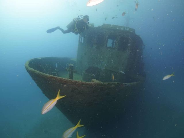 Scuba Diving in Faro Luna, Cienfuegos, Cuba.