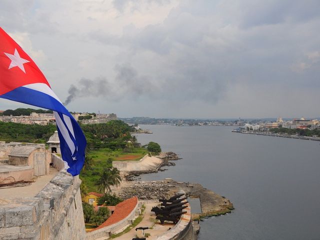 Los Tres Reyes del Morro fortress and the entrance of Havana bay panoramic view, Havana city