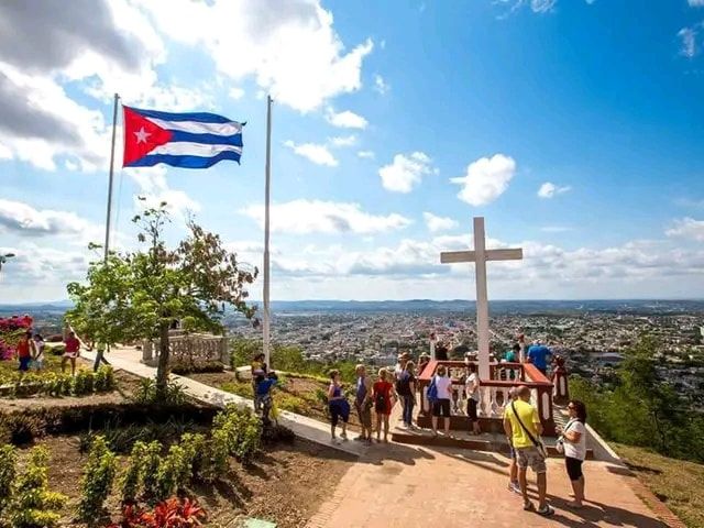 La Loma de la Cruz panoramic view, Holguín, Cuba.
