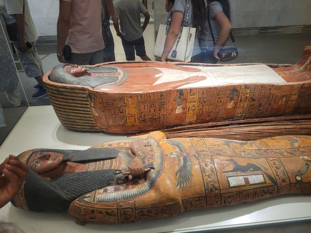 National Museum of Egyptian Civilization interior view, Cairo, Egypt.