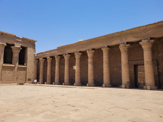 Temple of the God Horus panoramic view, Edfu, Egypt.