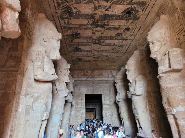 Temple of Abu Simbel panoramic view, Egypt.