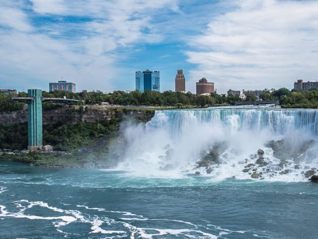 The Niagara Falls (NY) panoramic view, NIAGARA FALLS, Ontario province, Canada.