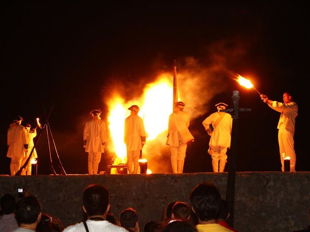 Cannon shot ceremony view, San Carlos de la Cabaña fortress, Old Havana