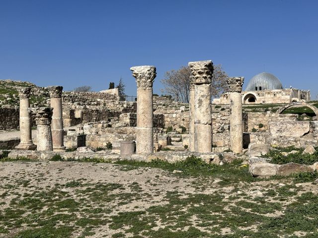 Amman Citadel panoramic view, Amman, Jordan. 
