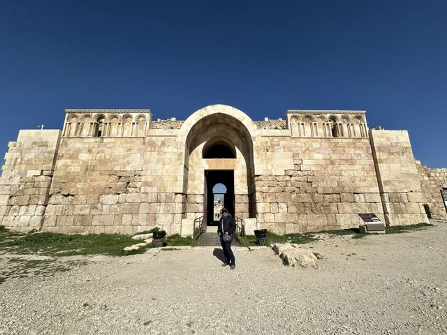 Amman Citadel panoramic view, Amman, Jordan. 