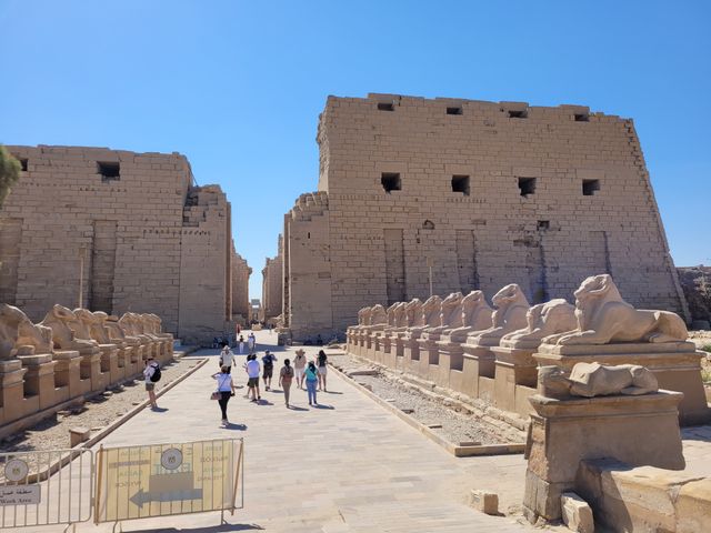 The Karnak Temple Complex panoramic view, Luxor, Egypt. 