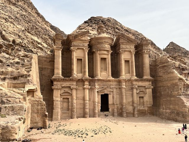 Petra Archaeological Site panoramic view, Wadi Musa, Jordan. 