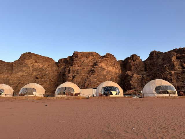 Wadi Rum Protected Area panoramic view, Jordan. 