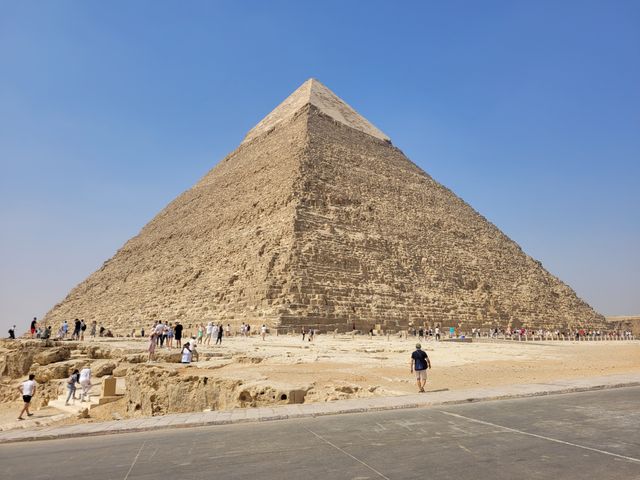 Pyramid Of Giza archeological site, Giza, Egypt. 