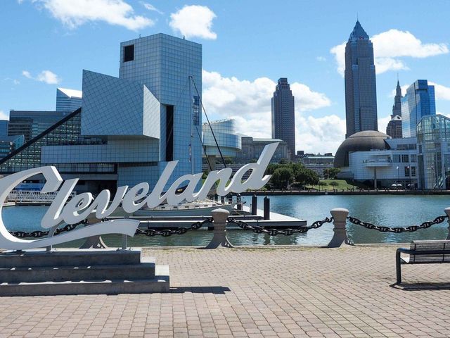 Cleveland city panoramic view, CLEVELAND, Ohio state, United States of America.