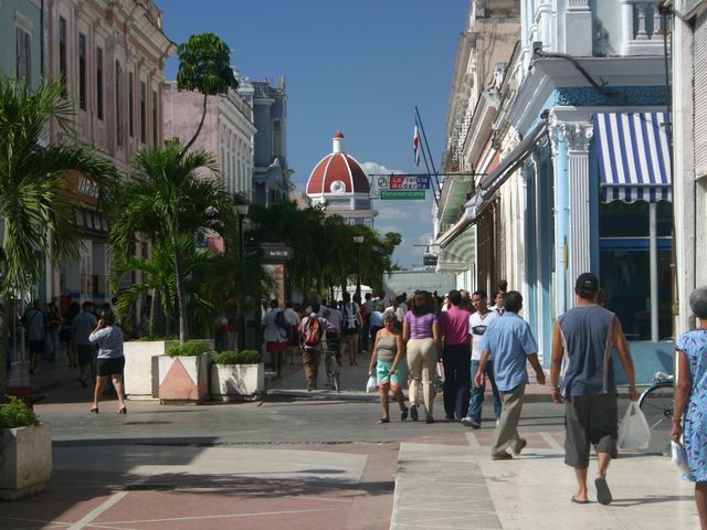 Cienfuegos Boulevar panoramic view, Cienfuegos, Cuba.