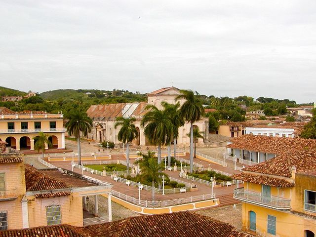 Trinidad mayor square panoramic view