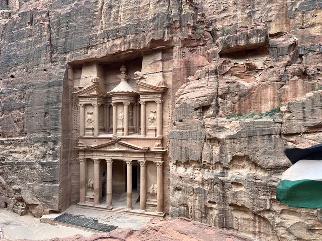 Petra Archaeological Site panoramic view, Wadi Musa, Jordan. 