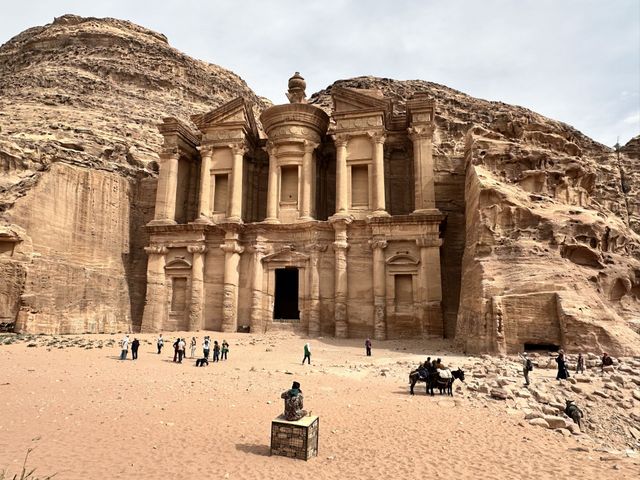Petra Archaeological Site panoramic view, Wadi Musa, Jordan. 
