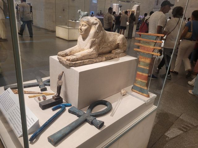 National Museum of Egyptian Civilization interior view, Cairo, Egypt.