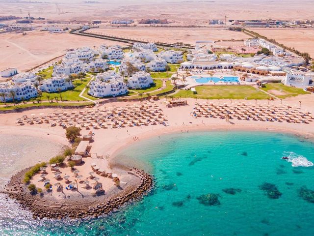 Hurghada beach panoramic view, Red Sea, Egypt.