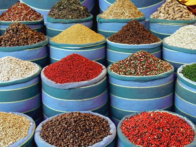 Spice Market in Hurghada, Red Sea, Egypt.