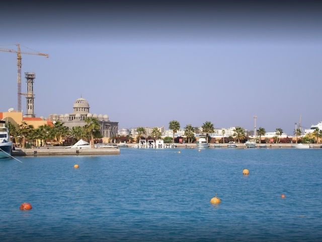 Hurghada beach panoramic view, Red Sea, Egypt.