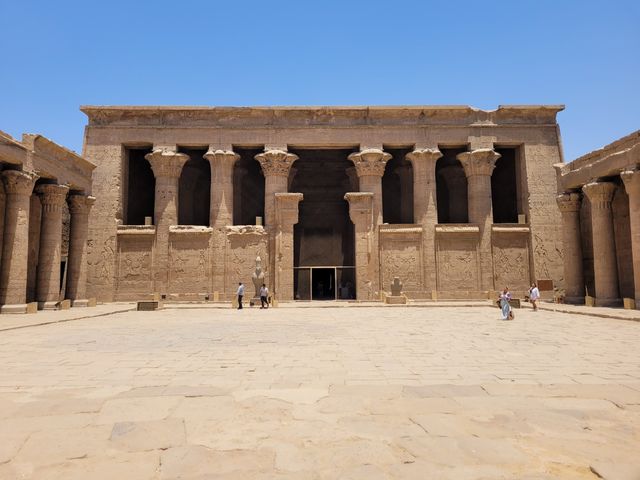 Temple of the God Horus panoramic view, Edfu, Egypt.