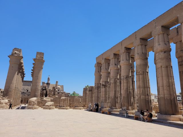 The Luxor Temple panoramic view, Luxor, Egypt.