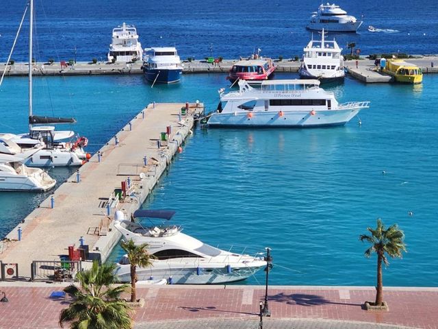 Hurghada beach panoramic view, Red Sea, Egypt.
