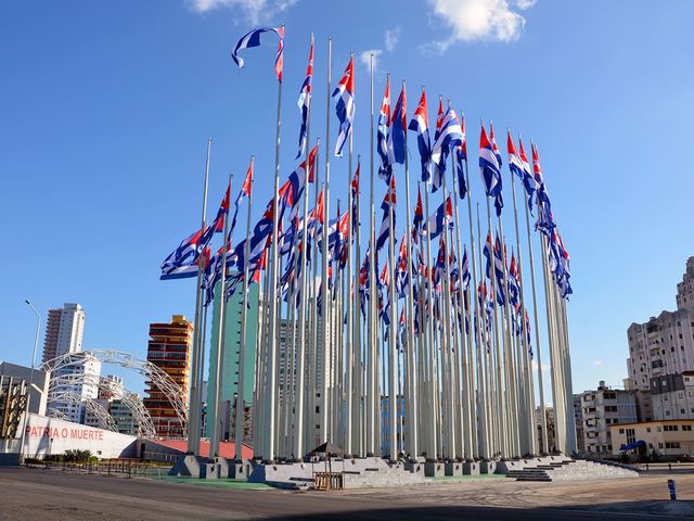 Plaza de las Banderas panoramic view, Havana city