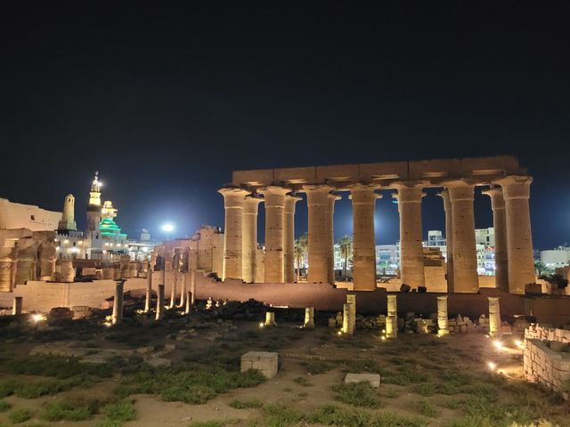 The Luxor Temple panoramic view, Luxor, Egypt.