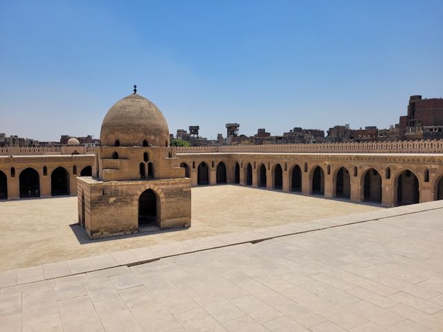 Al-Hakim Mosque  panoramic view, Cairo, Egypt.