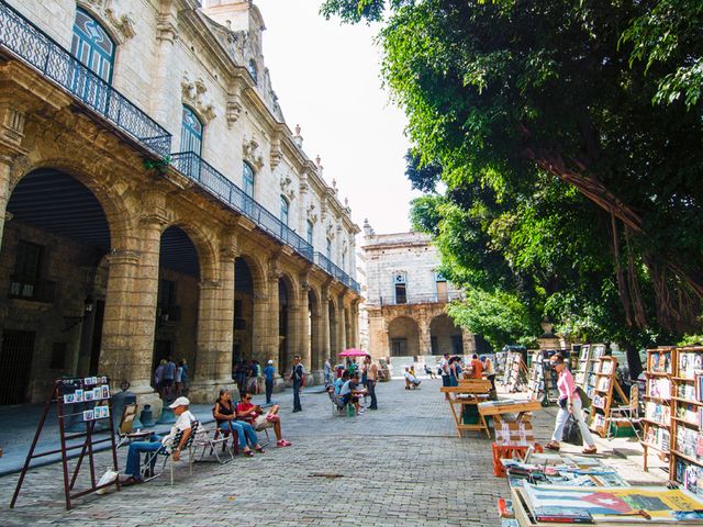 De Armas square panoramic view, Old HavanaHavana, Cuba. MOTORCYCLE TOUR FROM HAVANA TO CAYO COCO.