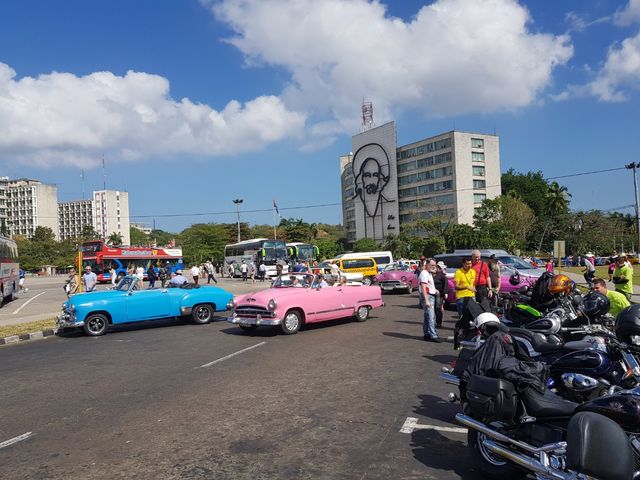 José Martí revolution square panoramic view, Vedado, Havana, Cuba. MOTORCYCLE TOUR FROM HAVANA TO CAYO COCO.