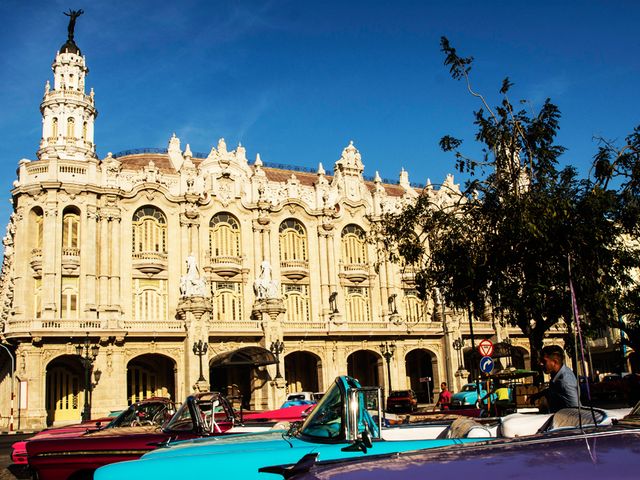 Alicia Alonso Gread National Theather panoramic view, Havana, Cuba. MOTORCYCLE TOUR FROM HAVANA TO CAYO COCO.