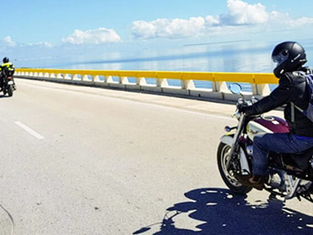 Cayo Coco pedraplen panoramic view, Ciego de Ávila, Cuba. MOTORCYCLE TOUR FROM HAVANA TO CAYO COCO.