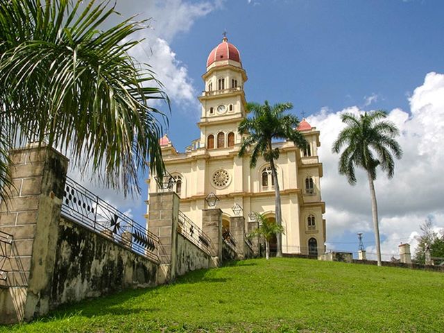 The Cathedral of La Virgen de la Caridad del Cobre panoramic view, Santiago de Cuba. CUBAN CHARM Group Tour
