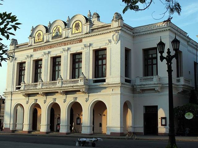 Tomas Terry theater panoramic view, Cienfuegos city, Cuba.