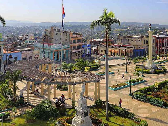 The Marte Square and Santiago de Cuba city panoramic view, CUBAN CHARM Group Tour