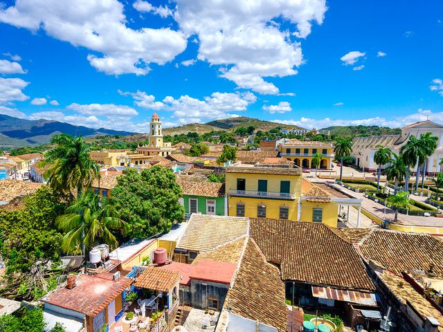 Trinidad old city panoramic view, Sanctí Spíritus, Cuba.