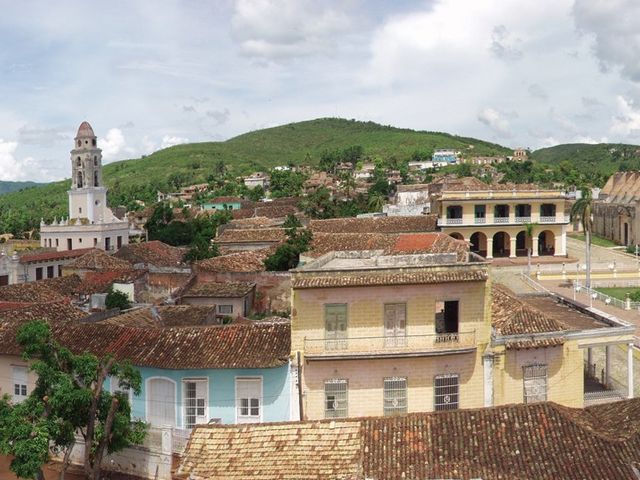 Trinidad old city panoramic view
