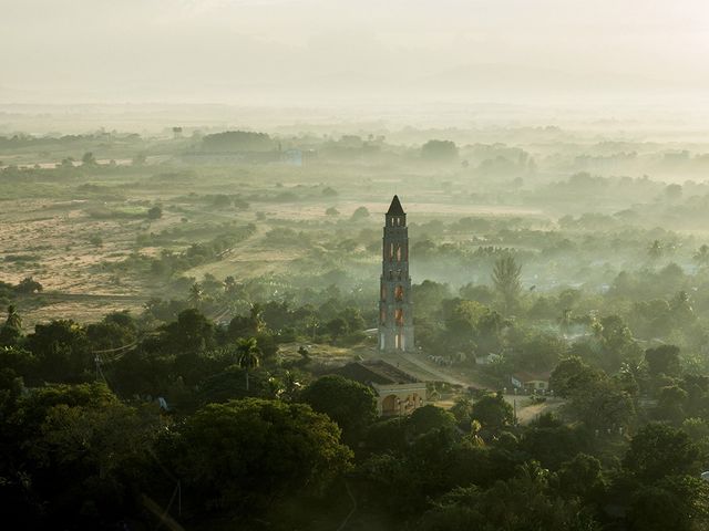 Manaca Iznaga tower (Sugar Mills Valley) panoramic view, Trinidad