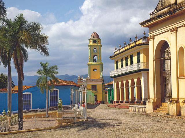 Trinidad mayor square panoramic view, Trinidad city