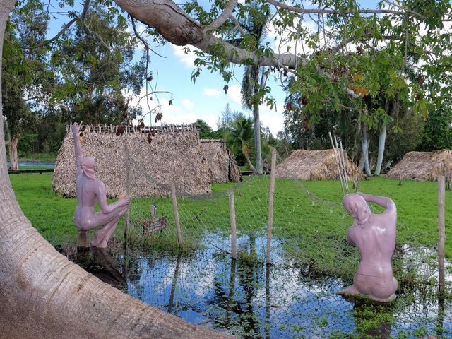 A replica of an Indian village, Guamá tourist park, Matanzas