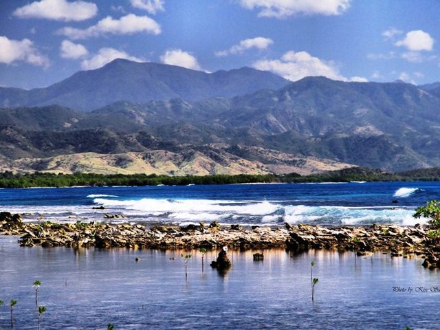 Marea del Portillo panoramic view, Pilón, Granma, Cuba.